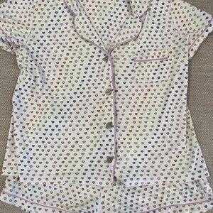 Roller Rabbit Short Sleeve Disco Heart Pjs